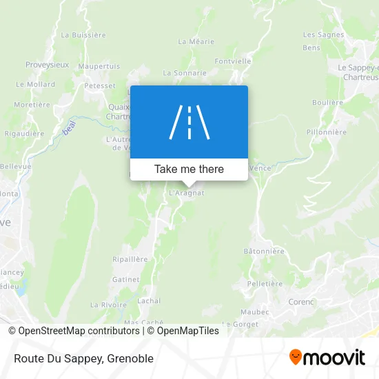 Route Du Sappey map