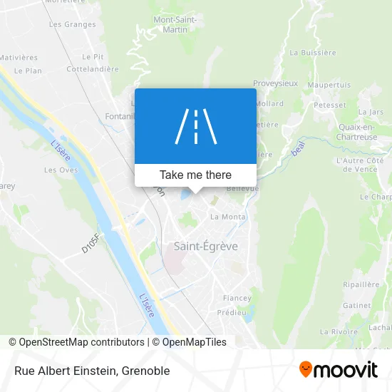 Rue Albert Einstein map