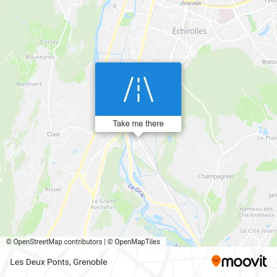 Les Deux Ponts map
