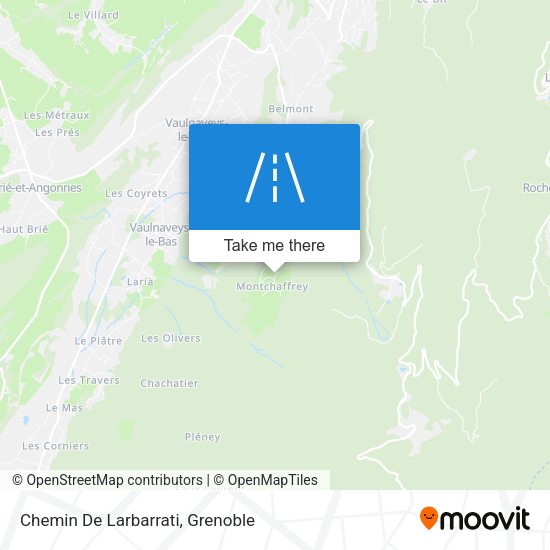 Chemin De Larbarrati map