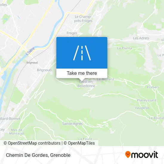 Chemin De Gordes map