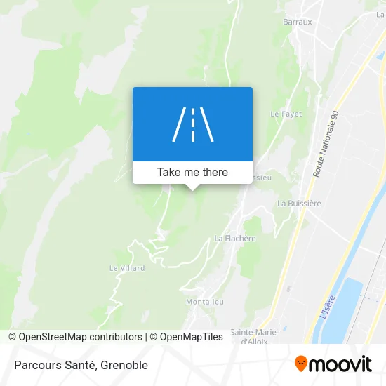 Parcours Santé map