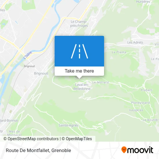Route De Montfallet map