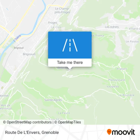 Route De L'Envers map