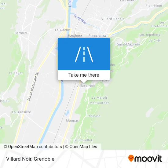 Villard Noir map
