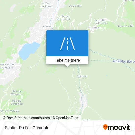 Sentier Du Fer map