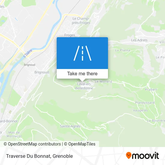 Traverse Du Bonnat map