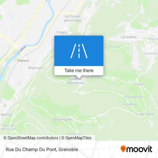 Rue Du Champ Du Pont map