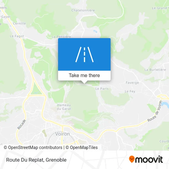 Route Du Replat map