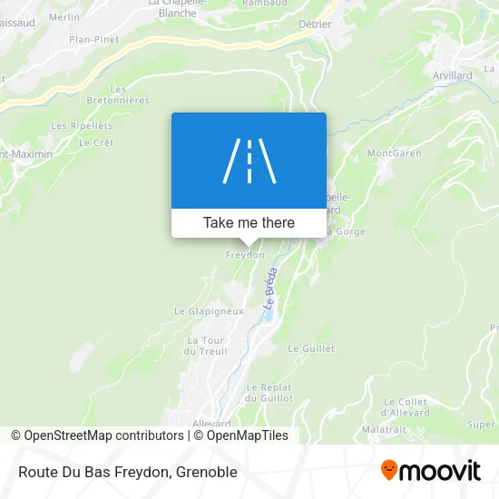 Route Du Bas Freydon map