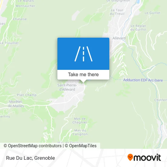 Rue Du Lac map