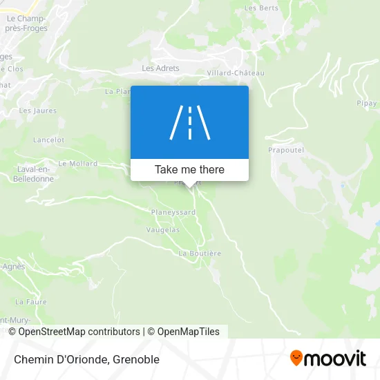 Chemin D'Orionde map