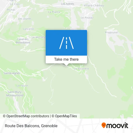 Route Des Balcons map