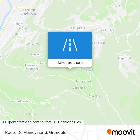 Route De Planeyssard map