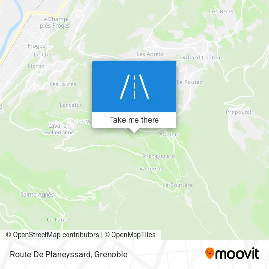 Route De Planeyssard map