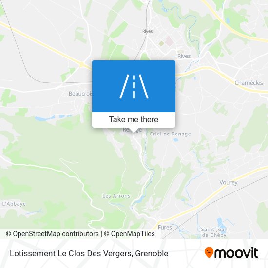 Lotissement Le Clos Des Vergers map