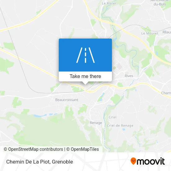 Chemin De La Piot map