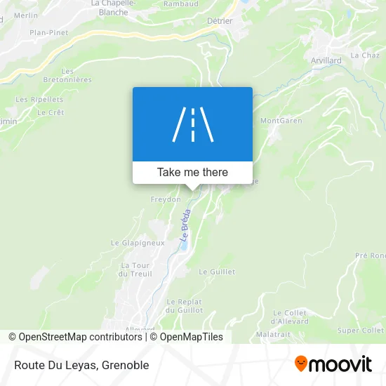 Route Du Leyas map