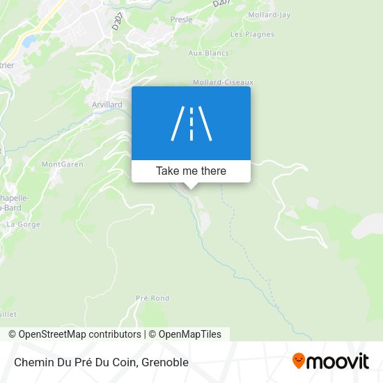 Chemin Du Pré Du Coin map