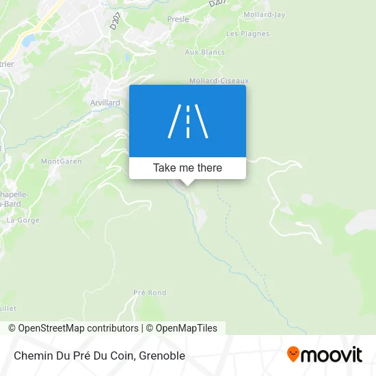 Chemin Du Pré Du Coin map