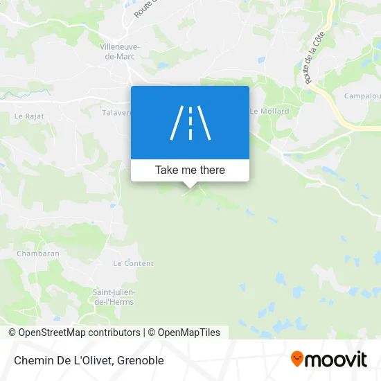 Chemin De L'Olivet map