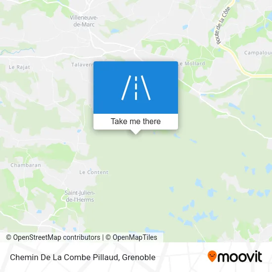 Chemin De La Combe Pillaud map