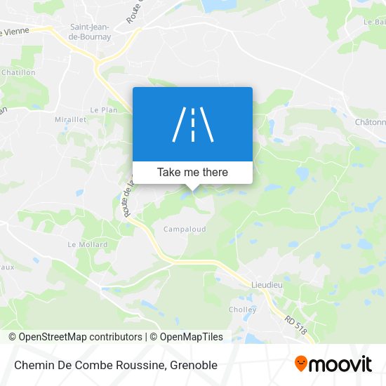 Chemin De Combe Roussine map