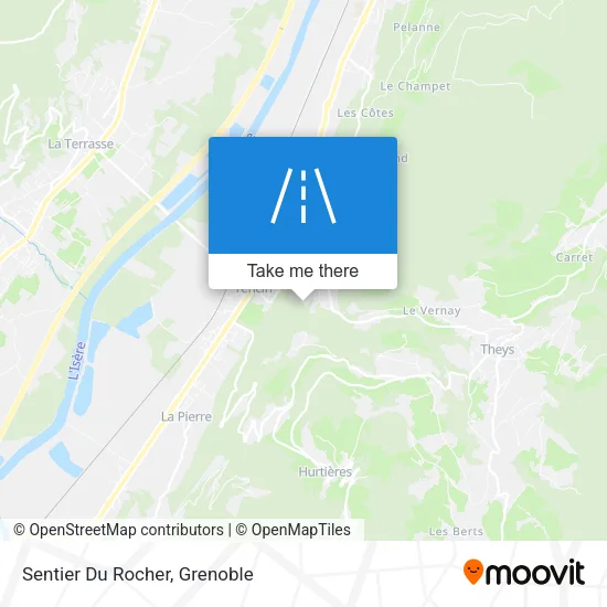 Sentier Du Rocher map