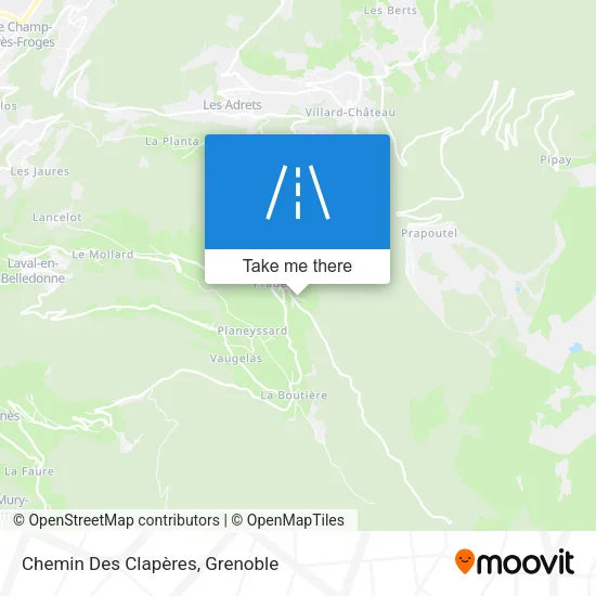 Chemin Des Clapères map