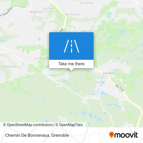 Chemin De Bonnevaux map