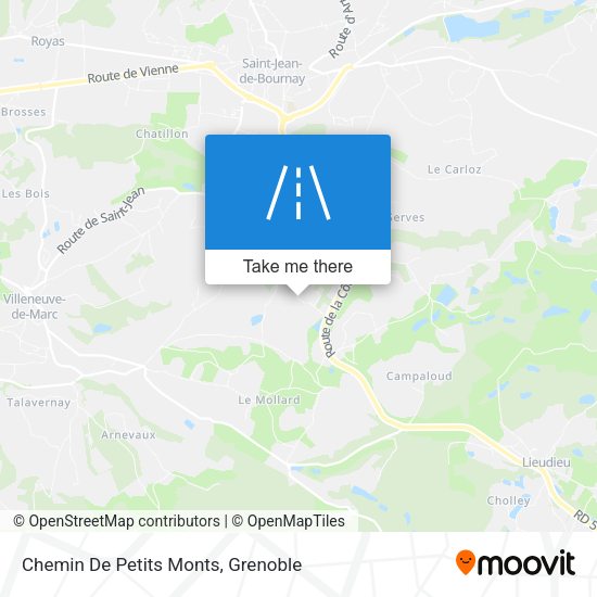 Chemin De Petits Monts map