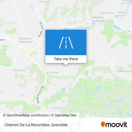 Chemin De La Revortière map
