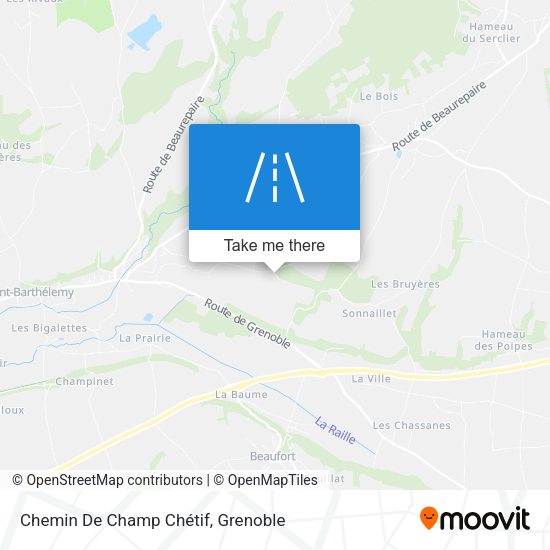 Chemin De Champ Chétif map