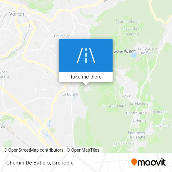 Chemin De Batiers map