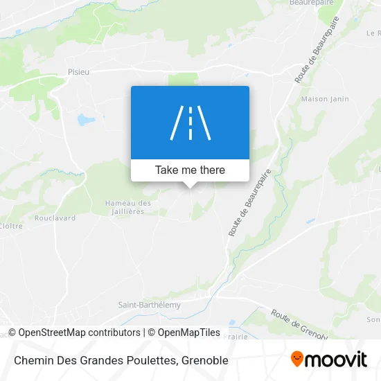 Chemin Des Grandes Poulettes map