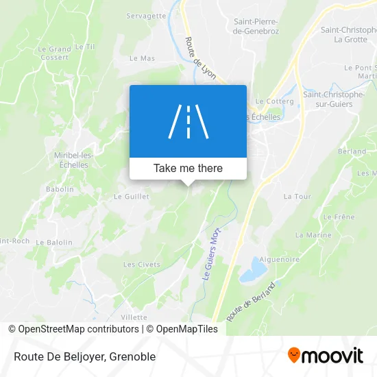 Route De Beljoyer map