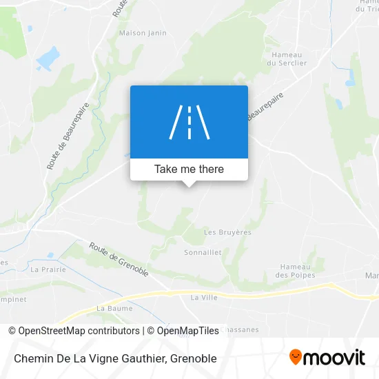 Chemin De La Vigne Gauthier map