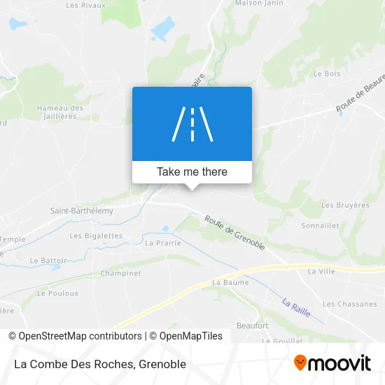 La Combe Des Roches map