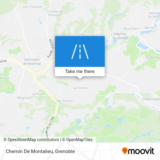 Chemin De Montalieu map
