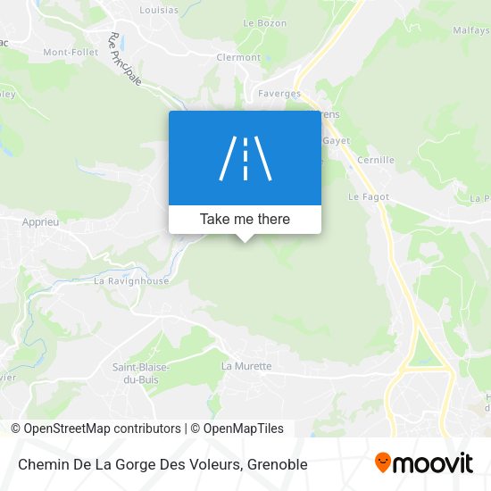 Chemin De La Gorge Des Voleurs map