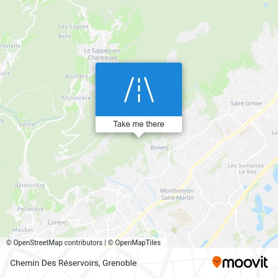 Chemin Des Réservoirs map