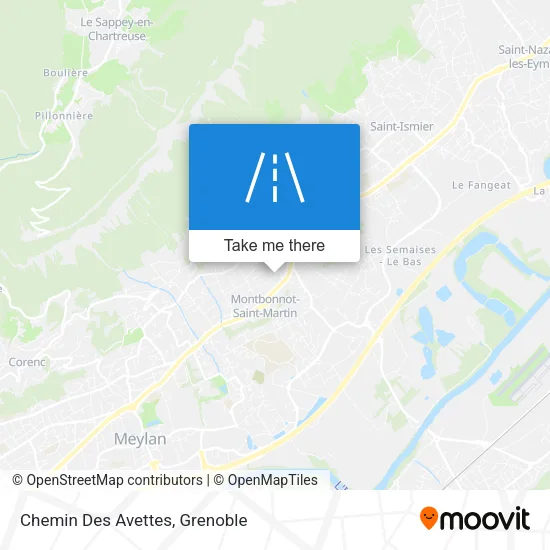 Chemin Des Avettes map