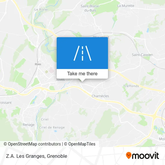 Z.A. Les Granges map