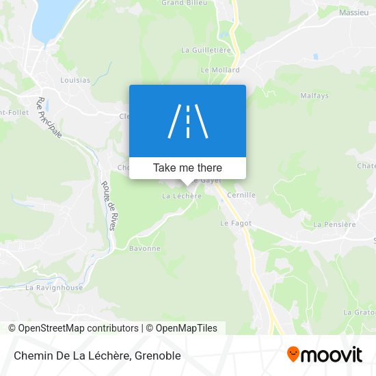 Chemin De La Léchère map