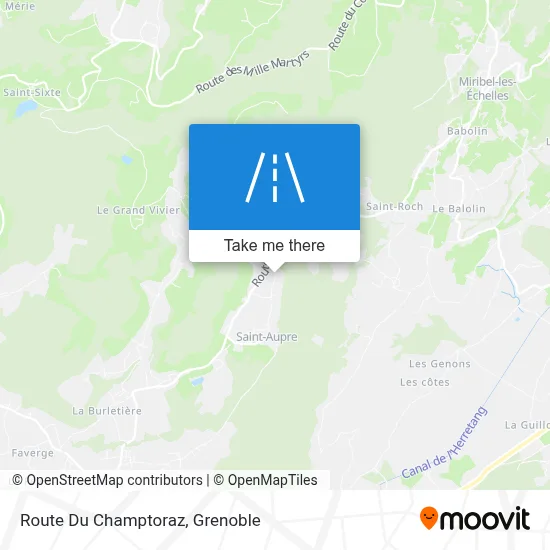 Route Du Champtoraz map