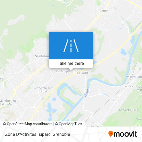 Zone D'Activités Isiparc map
