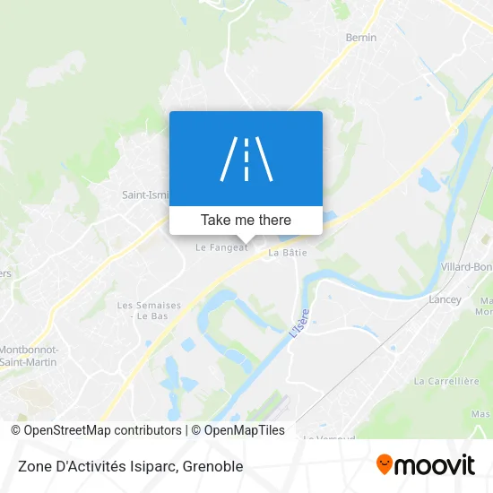 Zone D'Activités Isiparc map