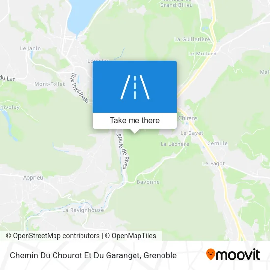 Chemin Du Chourot Et Du Garanget map