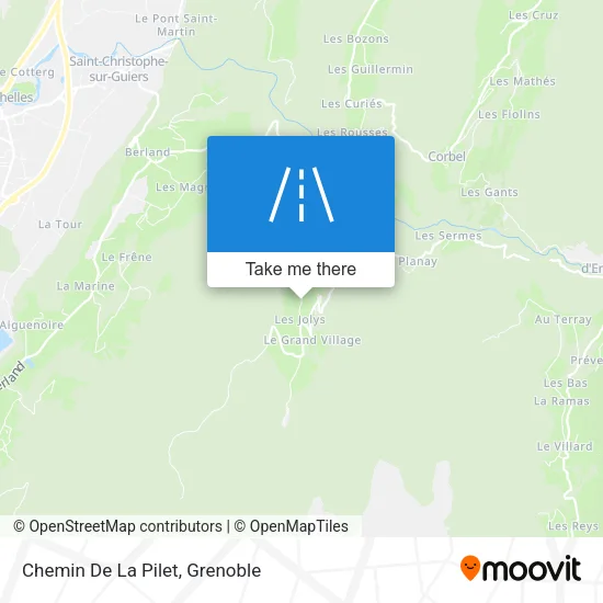 Chemin De La Pilet map