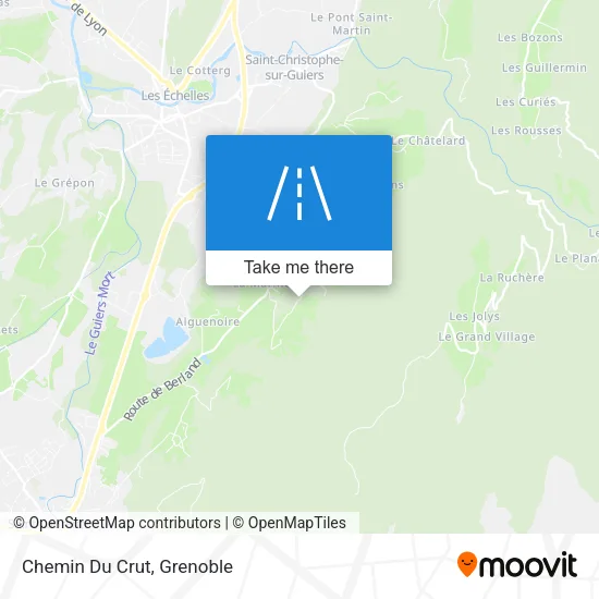 Chemin Du Crut map